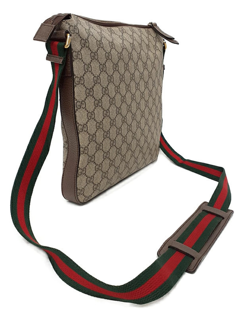 Gucci Shoulder GG Bag Supreme Messenger Courier Black